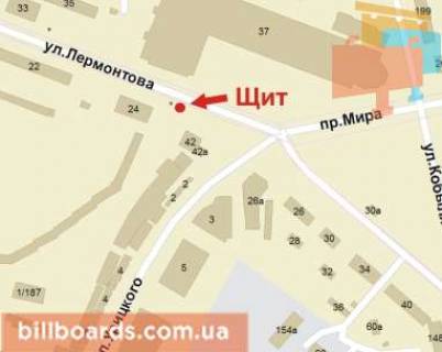 Призма B в Кривом Роге Лермонтова вул., 37 - 89964 схема