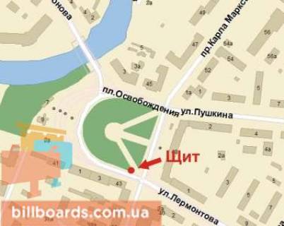 Призма A в Кривом Роге Визволення пл. - Маркса пр., 43 - 89976 схема
