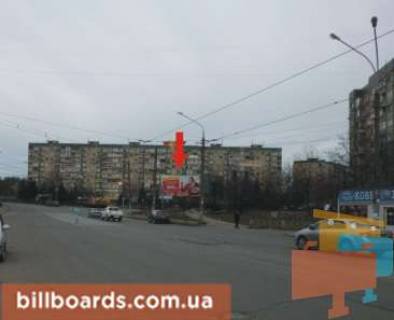 Білборд, Бігборд (Борд)  A у Кривому Розі Українська вул. - Свято-Миколаївська вул. (Колиш. Леніна вул.) Фото 1