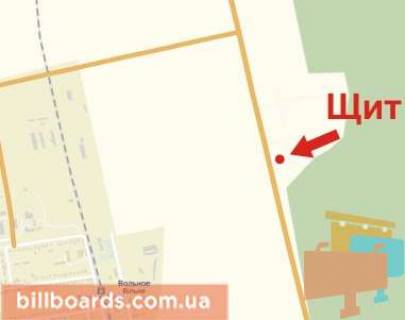 Billboard A in Krivy Rig Kirovograds'ke sose, v'izd v misto scheme