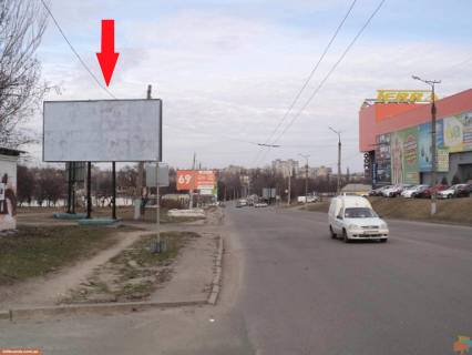 Білборд, Бігборд (Борд)  B у Кривому Розі 4-й Зарічний мкр. - Кресовская вул., Біля ТЦ "Терра" Фото 1