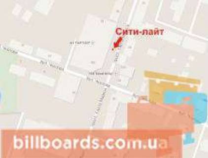 Ситилайт A в Кривом Роге, 1.8x1.2  Поштовий пр., 35б/2, ТК "Ліберті" схема