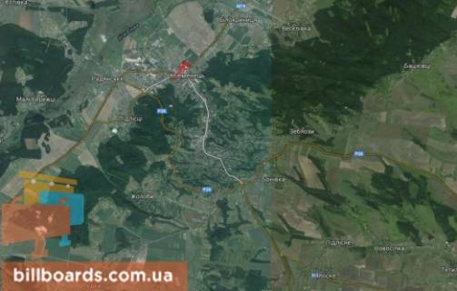 Билборд A в Кременце г. Кременец схема