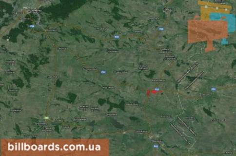 Билборд B в Лановцах г. Ланивци, в сторону Белой Церкови схема