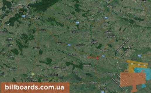 Билборд A в Лановцах г. Ланивци, в сторону Белой Церкови схема