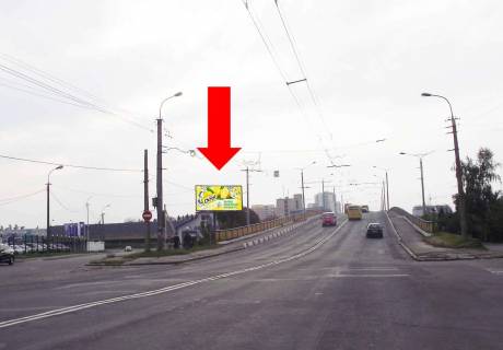 Билборд B в Луцке, 3x6  Рівненська вул., біля автомагазину "АТЛ", міст, в центр фото 1