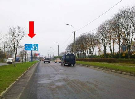 Билборд A в Луцке, 3x6  Карпенка-Карого вул., біля ресторану "Срібні лелеки", роздільник, в бік Перемоги пр. фото 1