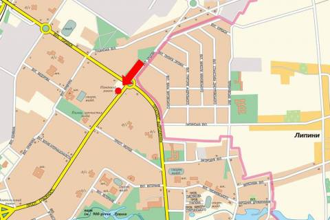 Билборд A в Луцке, 3x6  Соборності пр., 4, біля Північного ринку схема