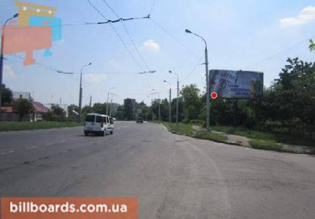 Билборд  в Луцке Ковельская ул., 85 / Ялинова (колишня Матросова) ул., в сторону Фабрична (колишня Глинки) ул. фото 1