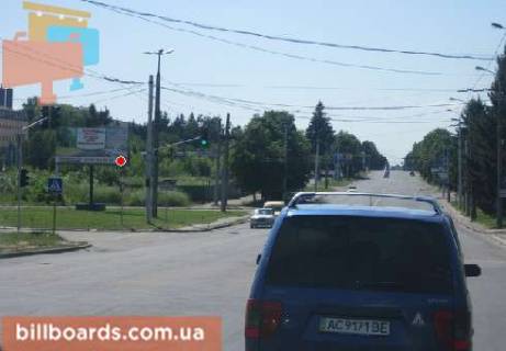 Білборд, Бігборд (Борд)   у Луцьку Ровенская ул., 154, гостиницы  "Околица", в центр Фото 1