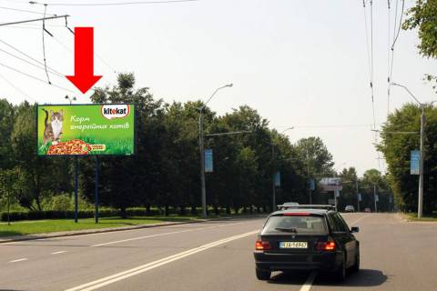 Билборд B в Львове, 3x6  Любінська вул., 160, в бік аеропорту "Львів" фото 1