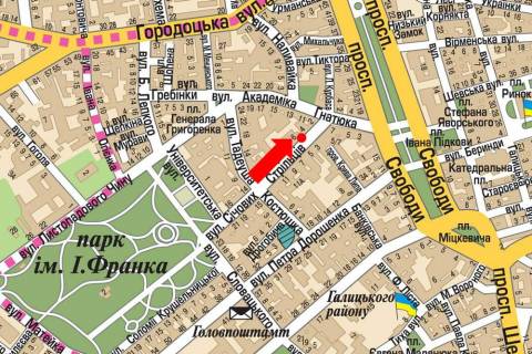 Ситилайт A в Львове, 1.8x1.2  Січових Стрільців вул., 6 схема