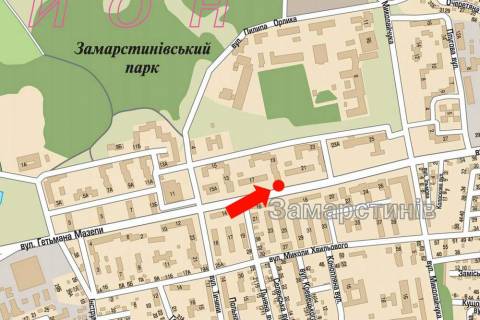 Билборд B в Львове, 3x6  Мазепи вул., 19, супермаркет "Вопак" схема