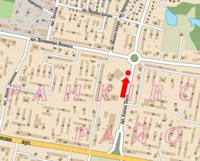 Призма A в Львове, 3x6  Княгині Ольги вул., 59А, навпроти ТЦ "Львів", супермаркету "Фокстрот", аквапарку - 19120 схема