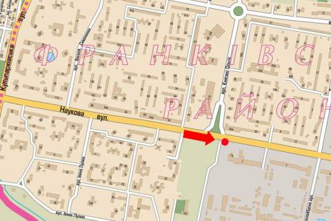 Призма A в Львове, 3x6  Наукова вул., 11, біля супермаркету "ВАМ", права - 19138 схема
