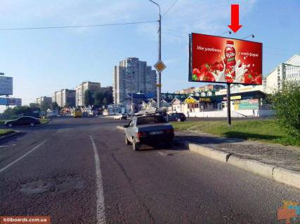 Билборд A в Львове, 3x6  Червоної Калини пр. / Чукаріна вул., ринок "Шувар", в бік супремаркету "Арсен" фото 1
