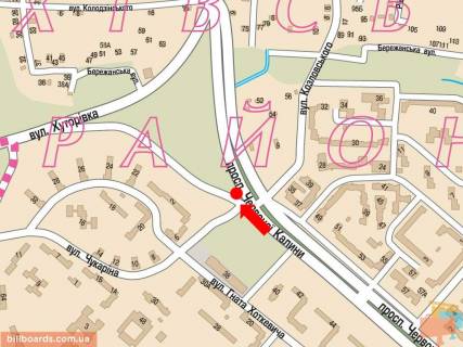 Билборд B в Львове, 3x6  Червоної Калини пр. / Чукаріна вул., ринок "Шувар", в центр схема