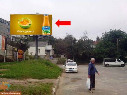 Билборд B в Львове, 3x6  Сахарова вул., 25 / Бойківська вул., біля Кредобанку фото 1