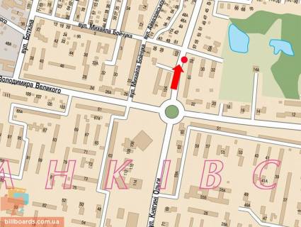 Призма A в Львове, 3x6  Княгині Ольги вул., 59 / Бойчука вул., в центр - 99694 схема