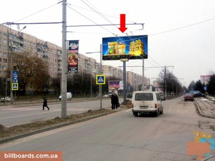 Билборд A в Львове, 3x6  Наукова вул., 49, роздільник, біля ПУМБ, супермаркету, в сторону Стрийської вул. фото 1