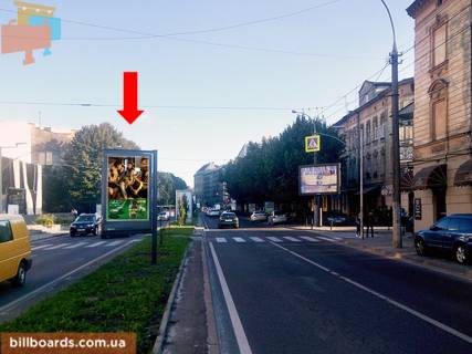 Ситискролл A в Львове, 1.8x1.2  Чорновола пр. / Медова вул., роздільник, біля клубу "Malevych", в центр фото 1