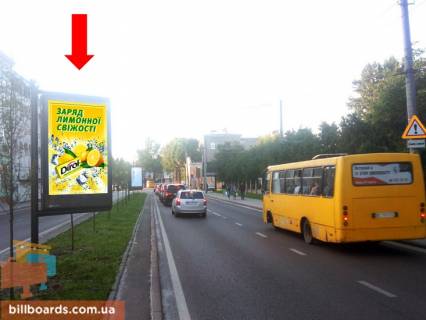Ситилайт A в Львове Черновола пр. / Детько ул., разделитель, из центра фото 1