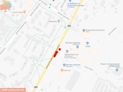 Нестандарт A в Львове, 2x3.7  Хмельницького вул., 212 (зуп. "Скейт-парк"), з центру схема