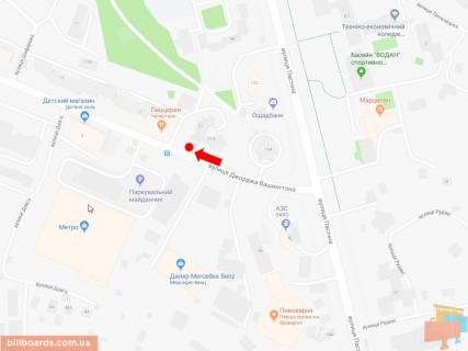 Non-Standard A in Lviv, 2x3.7  Vasingtona st., 21 (zup. "Metro-2"), navproti supermarketu Metro, v storonu st. Zelenoi scheme