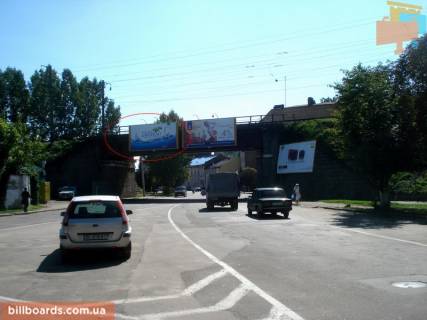 Билборд A в Львове Джерельна вул., міст, в сторону "Краківського ринку", лівий фото 1