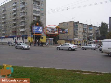 Билборд A в Львове Любінська вул. - Яворницького вул. - Петлюри вул., лівий фото 1