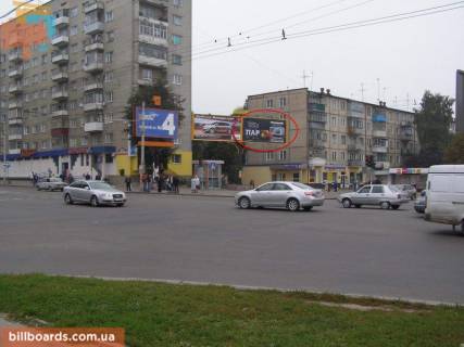 Билборд A в Львове Любінська вул. - Яворницького вул. - Петлюри вул., правий фото 1
