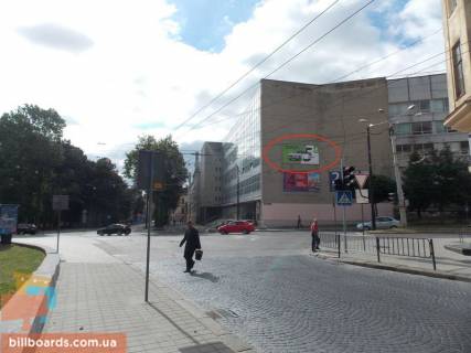 Билборд A в Львове Митрополита Андрея ул. / Св. Юра пл., верхний фото 1