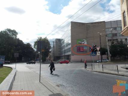 Билборд A в Львове Митрополита Андрея ул. / Св. Юра пл., нижний фото 1