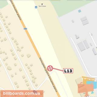 Billboard A in Lviv Kil'ceva doroga - Suhevica st., v storonu Sevcenka st., pravij scheme