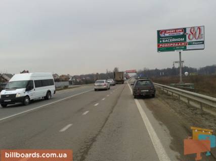 Billboard A in Lviv Kil'ceva doroga, 150 m vid v'izdu v avtosaloni "BMW", "HONDA", "Volkswagen & Seat", v storonu Sevcenka st. Photo 1