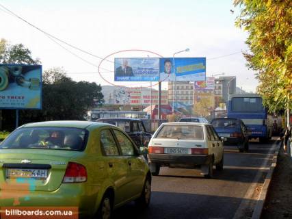 Билборд B в Львове Хмельницького вул., в'їзд в місто, навпроти зупинки "ринок" Галицьке перехрестя "", лівий фото 1