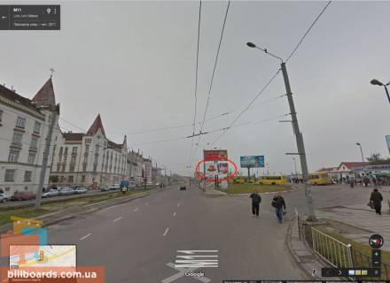 Билборд A в Львове Городоцька вул., Навпроти зупинки "Приміський вокзал", нижній фото 1