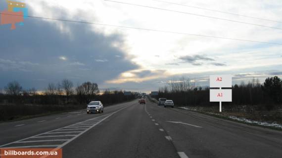 Билборд  в Львове М-10 Западный обход, возле Автохата в сторону ТЦ "King Cross" , нижний фото 1