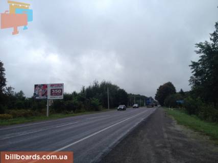 Билборд B в Львове Автодорога М-11 Львів Шегині, 13 км, 950 м, 1,2 км до мотелю "Kaufman", з м. Львів фото 1