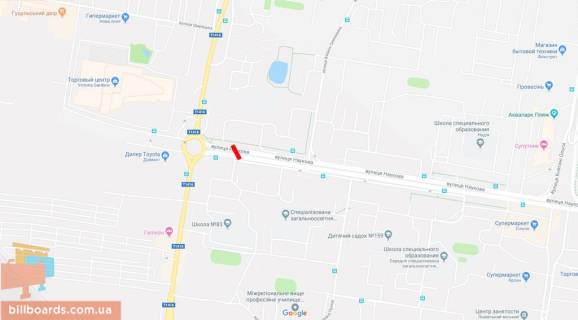 Призма A в Львове Наукова вул., 61 - Кульпарківська вул. - 162750 схема