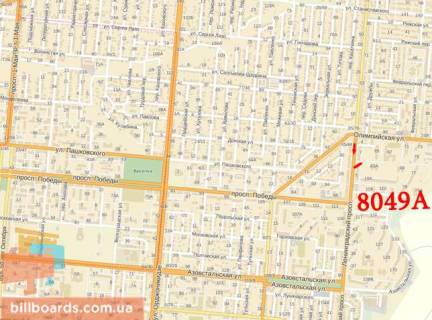 Билборд A в Мариуполе 130-ї Таганрозької дивізії вул., 5 схема