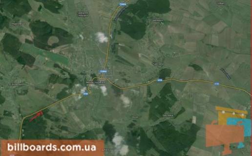 Билборд  в Монастыриске г. Монастыриск схема