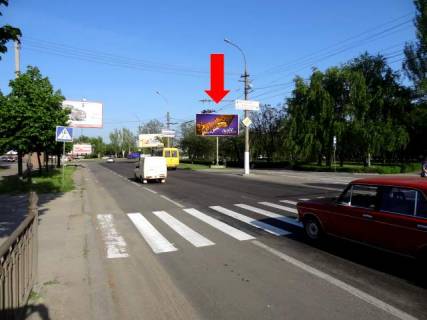 Билборд A в Николаеве, 3x6  Центральний пр. (кол. Леніна пр.) / 10-та Слобідська вул. (кол. Луначарського вул.), з центру, біля АЗС "WOG", поворот на автовокзал фото 1