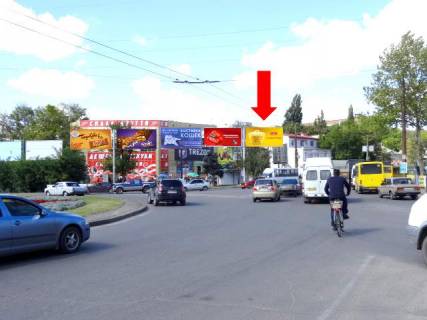 Білборд, Бігборд (Борд)  A у Миколаєві, 3x6  Богоявленський ін. (Кол. Жовтневий проспект.) / Погранична вул. (Чигрина), Кільце автовокзалу, біля супермаркетів "Велика Кишеня", "Технополіс", права Фото 1