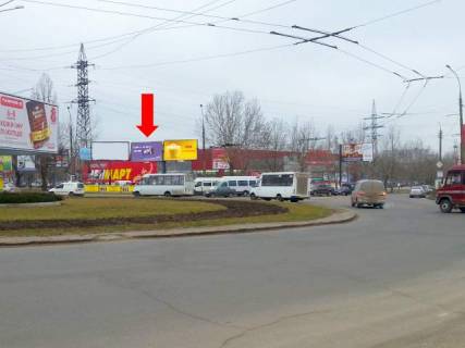 Билборд A в Николаеве, 3x6  Миру пр. / Богоявленський пр. (кол. Жовтневий пр.) / Погранична вул. (кол. Чигрина вул.), кільце автовокзалу, біля гіпермаркету "Велмарт", "Ельдорадо", ліва фото 1