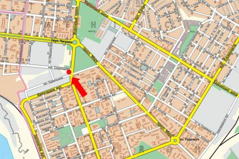 Билборд B в Николаеве Богоявленський пр. (кол. Жовтневий пр.) / Ковальська вул. (Кузнецька, Скороходова) , в бік Автовокзалу схема