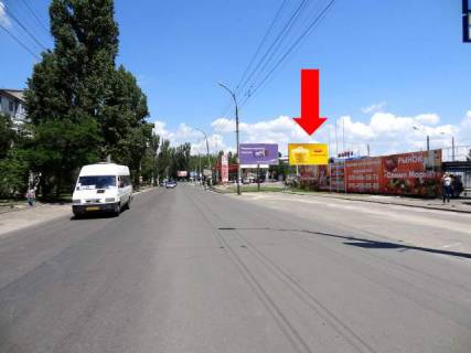 Билборд A в Николаеве, 3x6  Генерала Олекси Алмазова вул. (Генерала Карпенка) . / Морехідна вул., біля АЗС "Amic", супермаркету "АТБ", в центр фото 1