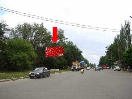 Билборд B в Николаеве, 3x6  Херсонське шосе, 94 / Космонавтів вул., біля АЗС "Amic", біля Миколаївського хлібзаводу №1, з центру фото 1