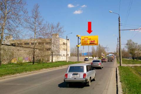 Билборд B в Николаеве, 3x6  Ковальська вул. (Кузнецька, Скороходова) , 213, з центру (флажок) фото 1
