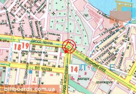 Призматрон, Призма  у Миколаєві Центральный пр. (бывш. Ленина пр.) / Богоявленский пр. (бывш. Октябрьский пр.), кольцо, возле АЗС "Formula" - 104402 схема